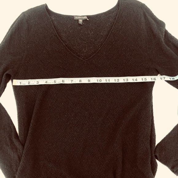 Eileen Fisher Wool Stretchy Tunic Hi-Low Hem - Picture 5 of 12